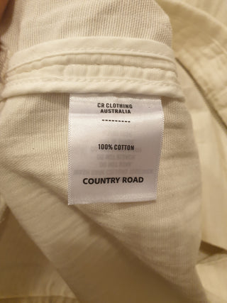 Country Road 100% cotton white jacket size L Country Road preloved second hand clothes 11