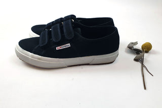 Superga black shoes with adjustable velcro size 38 Superga preloved second hand clothes 7