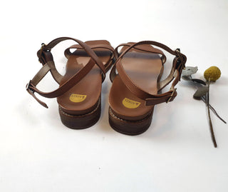 Bared brown leather sandals size 39 Bared preloved second hand clothes 7