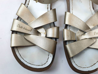 Salt Water gold leather sandals size 7 Salt Water preloved second hand clothes 3