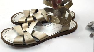 Salt Water gold leather sandals size 7 Salt Water preloved second hand clothes 7