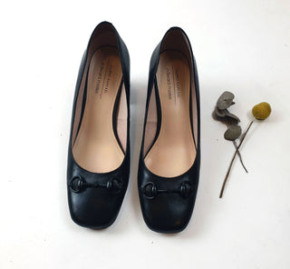 Filippo Raphael black court style shoe with front detail size 38.5 (as new, RRP 249) Filippo Raphael preloved second hand clothes 1