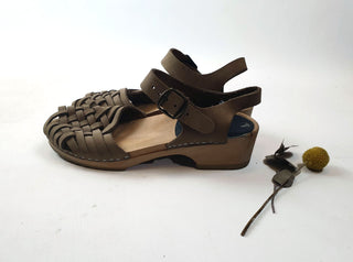 Funkis brown suede closed toe clogs size 40 Funkis preloved second hand clothes 6