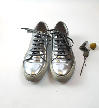 Acne Studios silver leather lace up shoes size 38 Acne Studios preloved second hand clothes 4