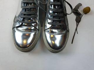 Acne Studios silver leather lace up shoes size 38 Acne Studios preloved second hand clothes 7