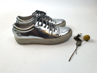 Acne Studios silver leather lace up shoes size 38 Acne Studios preloved second hand clothes 8