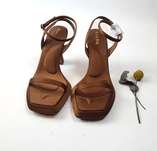Alias Mae tan satin heels size 39 Alias Mae preloved second hand clothes 3