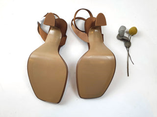 Alias Mae tan satin heels size 39 Alias Mae preloved second hand clothes 8