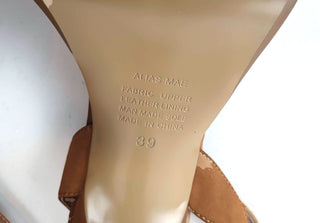 Alias Mae tan satin heels size 39 Alias Mae preloved second hand clothes 9