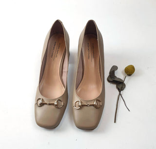 Filippo Raphael beige court style shoe with front detail size 38.5 (as new, RRP 249) Filippo Raphael preloved second hand clothes 1