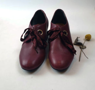 Ziera Pillow Walk red leather shoes with front bow size 39W Ziera preloved second hand clothes 4