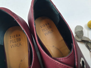 Ziera Pillow Walk red leather shoes with front bow size 39W Ziera preloved second hand clothes 8