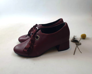 Ziera Pillow Walk red leather shoes with front bow size 39W Ziera preloved second hand clothes 11