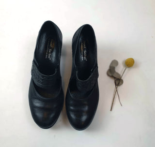 Joseph Seibel black leather mary jane style heels size 39 Joseph Seibel preloved second hand clothes 1