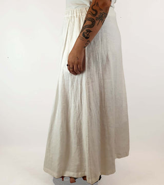 Assembly Label white linen maxi skirt size 14 Assembly Label preloved second hand clothes 6