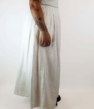 Assembly Label white linen maxi skirt size 14 Assembly Label preloved second hand clothes 5