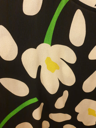 Gorman black and daisy print top size 14 Gorman preloved second hand clothes 9