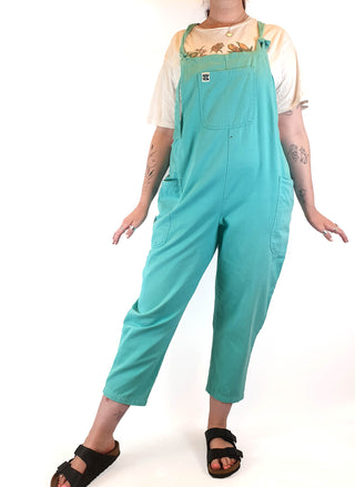 Lucy & Yak green overalls size UK 14 / AU 12 Lucy & Yak preloved second hand clothes 1