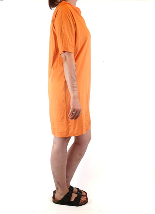 Cos orange cowl neck tee shirt dress size M Cos preloved second hand clothes 5
