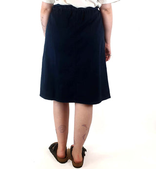 Handsom navy cotton skirt size M Handsom preloved second hand clothes 8