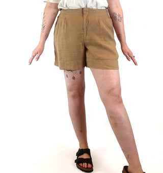 Assembly Label tan linen shorts size 12 Assembly Label preloved second hand clothes 1