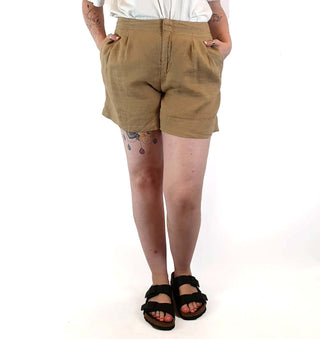 Assembly Label tan linen shorts size 12 Assembly Label preloved second hand clothes 3