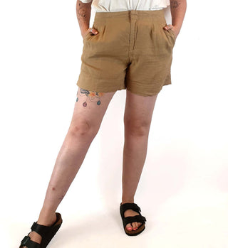 Assembly Label tan linen shorts size 12 Assembly Label preloved second hand clothes 5