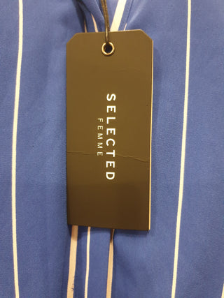 Selected Femme blue and white striped dress size 38 / AU 12 (as new with tags) Selected Femme preloved second hand clothes 10