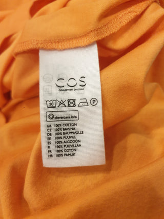 Cos orange cowl neck tee shirt dress size M Cos preloved second hand clothes 10
