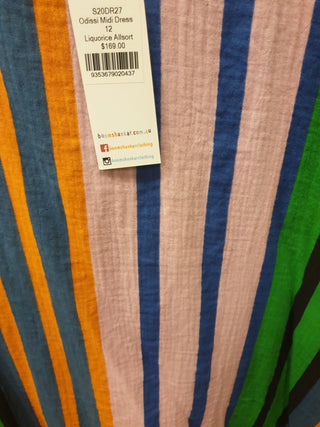 Boom Shankar colourful striped maxi dress size 12 Boom Shankar preloved second hand clothes 7