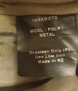 Yamamoto wool mix metallic flecked jacket made in NZ size 12 (best fits AU 10) Yamamoto preloved second hand clothes 9