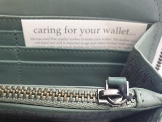 Elk green leather wallet / purse Elk preloved second hand clothes 7