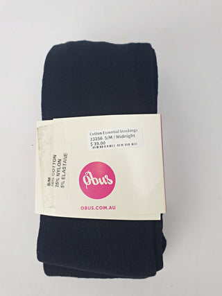 Obus black cotton stockings Obus preloved second hand clothes 4