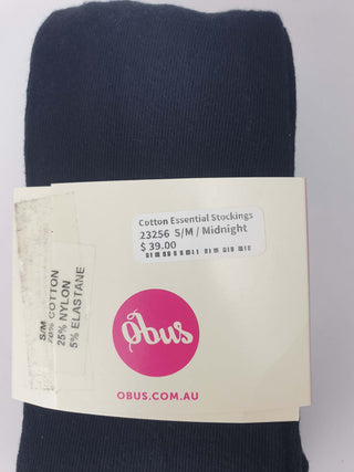 Obus black cotton stockings Obus preloved second hand clothes 5