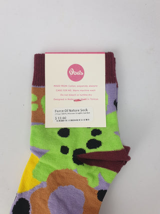 Obus purple-based "force of nature" socks Obus preloved secondhand 6