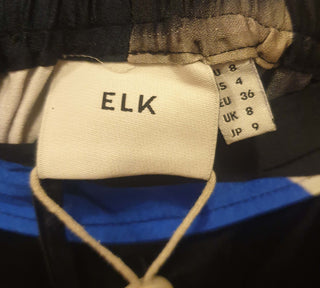 Elk silky feel "form pant" with shapes print size 8 Elk preloved second hand clothes 8