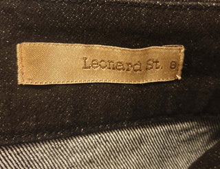 Leonard St black denim skirt size 8 Leonard St preloved second hand clothes 8