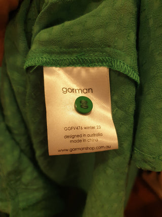 Gorman green "claudette" shirt size 8 (as new wwith tags) Gorman preloved second hand clothes 13