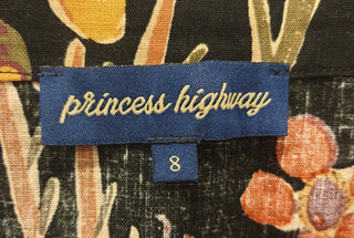 Princess Highway cotton-linen cropped floral print top size 8 Princess Highway preloved second hand clothes 7