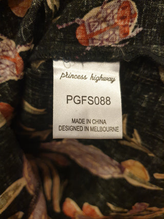 Princess Highway cotton-linen cropped floral print top size 8 Princess Highway preloved second hand clothes 9