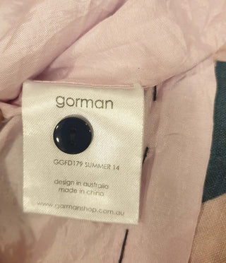 Gorman linen mix fun print shift style dress size 8 Gorman preloved second hand clothes 10