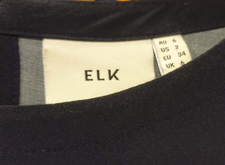 Elk navy maxi dress with lovely subtle print size 6, best fits 6-8 Elk preloved second hand clothes 9