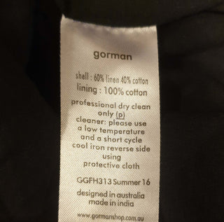 Gorman x Mirka Mora blue linen-cotton dress with embroydered animals size 6, fits 6-8 Gorman preloved second hand clothes 13