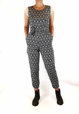 Frock Me Out black and white print sleeveless jumpsuit size 8 Frock Me Out preloved second hand clothes 5