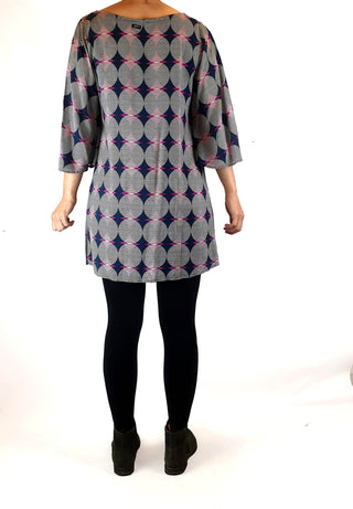 Totem unique print long sleeve dress size 0 (best fits 6-8) Totem preloved second hand clothes 10