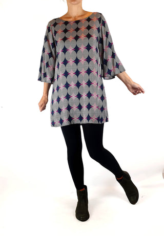 Totem unique print long sleeve dress size 0 (best fits 6-8) Totem preloved second hand clothes 2