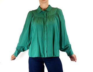 Gorman green "claudette" shirt size 8 (as new wwith tags) Gorman preloved second hand clothes 4