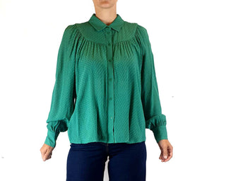 Gorman green "claudette" shirt size 8 (as new wwith tags) Gorman preloved second hand clothes 2