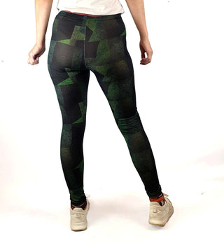 Uptights green-based print yoga tights/leggings Uptights preloved second hand clothes 7