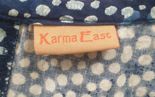 Karma East blue spotty tee shirts style dress size M Karma East preloved second hand clothes 9